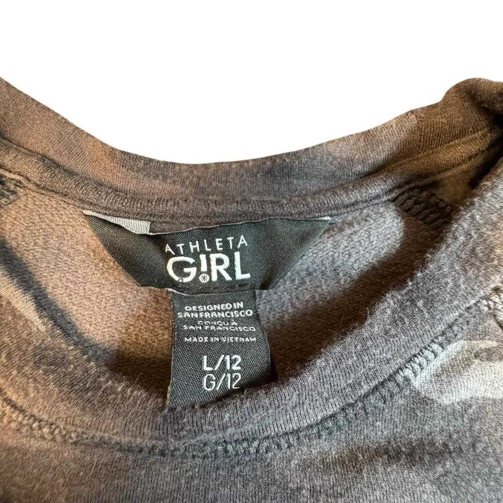 Athleta Girl Camo Printed Tie Dye Lot Of 3 Black Blue Top Joggers Size L 12